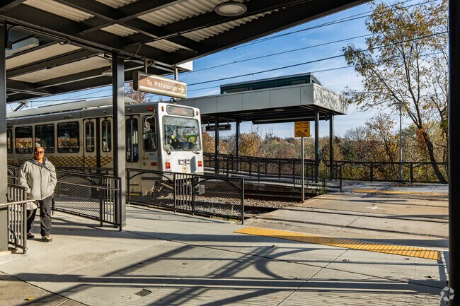 PRT stops make it easy to get around Bethel Park and give easy access to Downtown Pittsburgh.