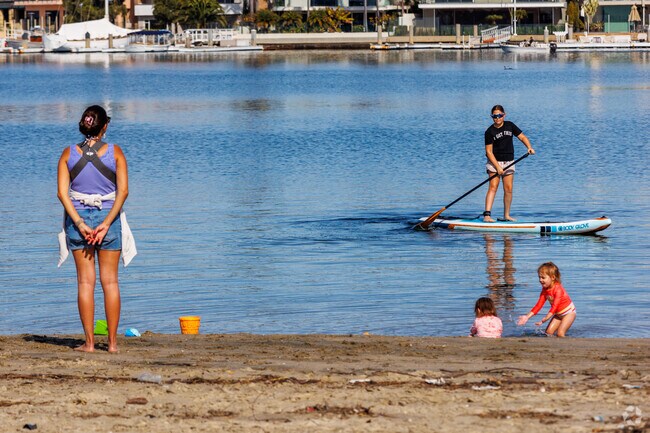Paddleboarding and kayaking are popular on the Bay