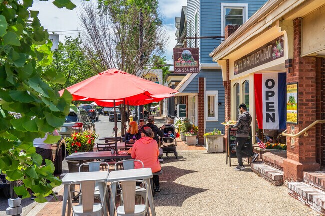 Quaint cafes such as Healthy Garden Restaurant line Main Street in Moorestown.