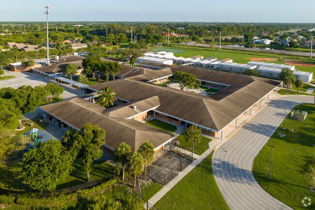 Aerial view of Calusa Elementary School.