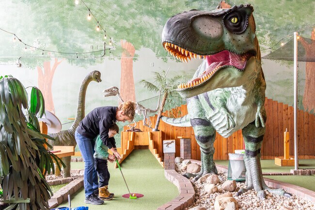 Prehistoric Putt is roaring fun for local families.