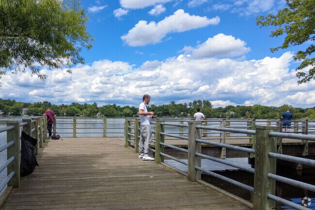 Bring a friend for some fishing at Silver Lake in North Wilmington.