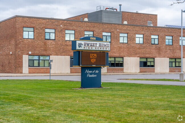 Sweet Home Senior High School in Eggertsville fosters a sense of community pride.