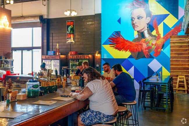 Audubon Park residents relax and savor local beer at Redlight Redlight.