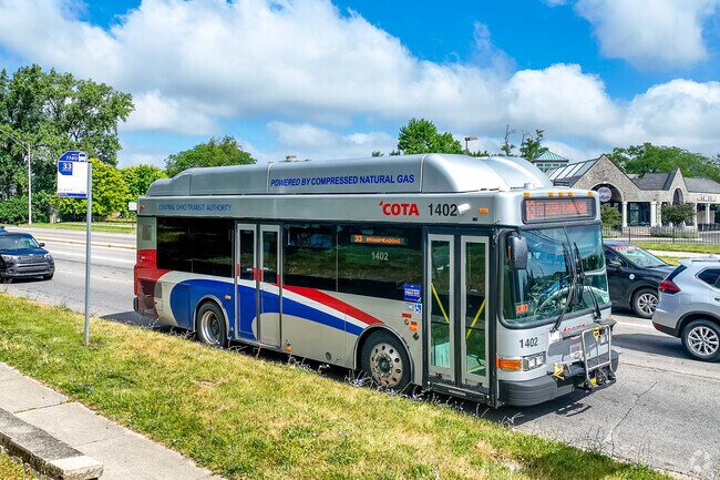 COTA bus stops are located on Kenny Road and on Henderson Road in Governours Square.