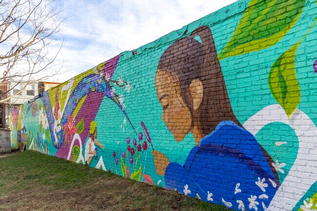 A vibrant mural at 32nd Street Park.