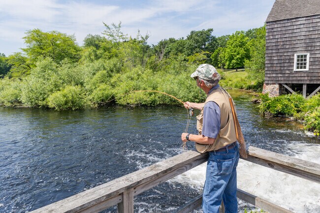 Don't forget your fishing pole when you go to Connetquot River State Park Preserve.