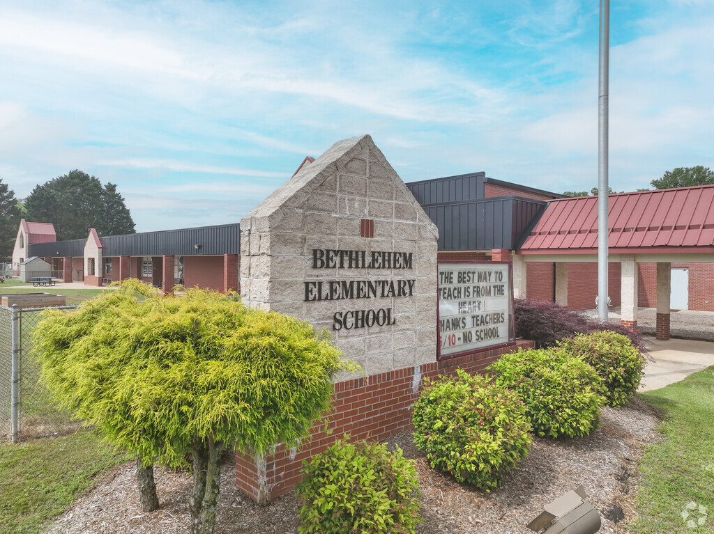 The signage and info board at Bethlehem Elementary School.