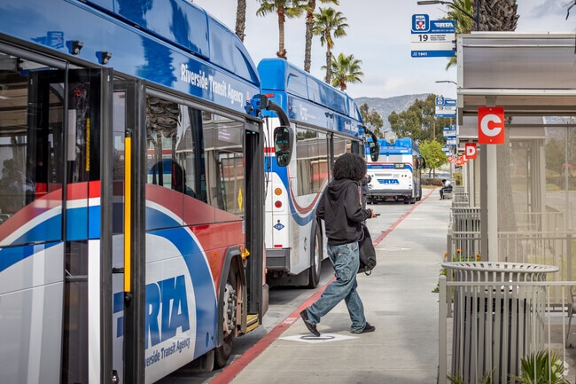 Residents can conveniently catch a bus from Edgemont to the Moreno Valley Mall.