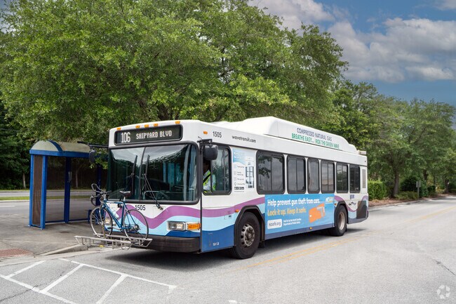 Residents can easily catch a ride with Wave Transit in LongLeaf Hills.