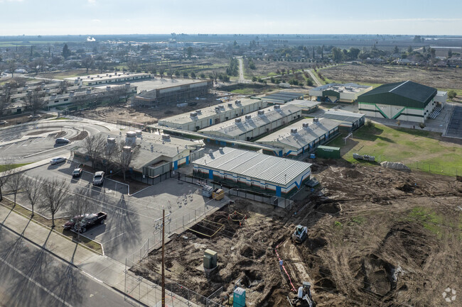 A view of West Fresno Middle School in Fresno.
