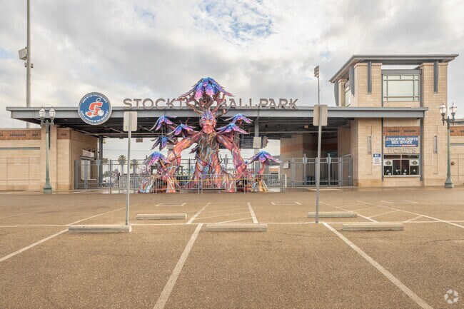 Stockton Ballpark is the home of the Stockton Port and also hosts other events.