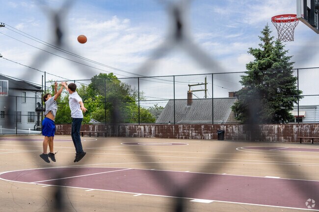 Columbus Park has a basketball court for Fairview residents to play on.