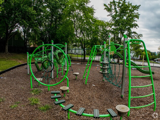Children love the playground at Emerald Academy.