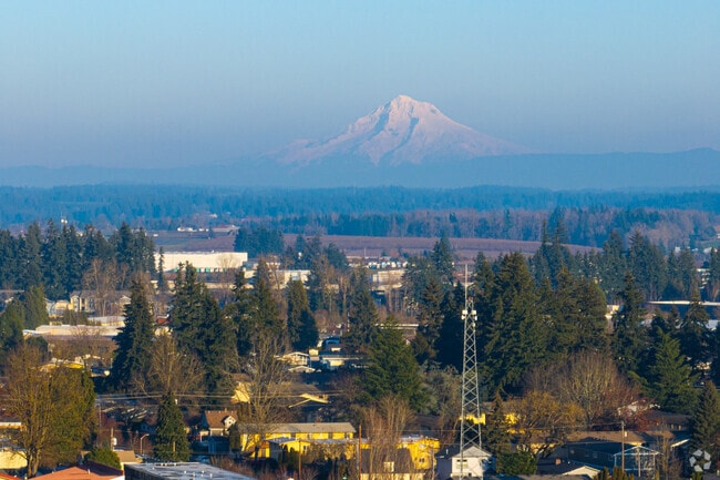 Mt. Hood is one of two peaks visible from Historic Downtown Canby.