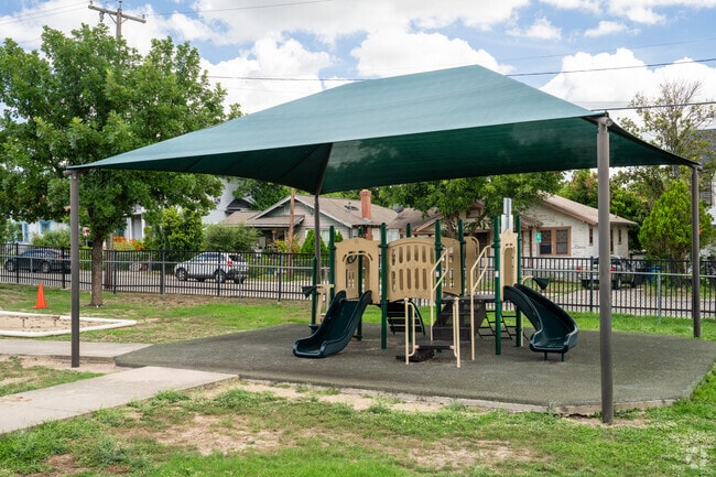 Kids can enjoy this playground at Highland Park Elementary School.