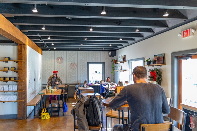 Locals in Nolensville can work from their laptops at Itty Bitty Donuts and Coffee.