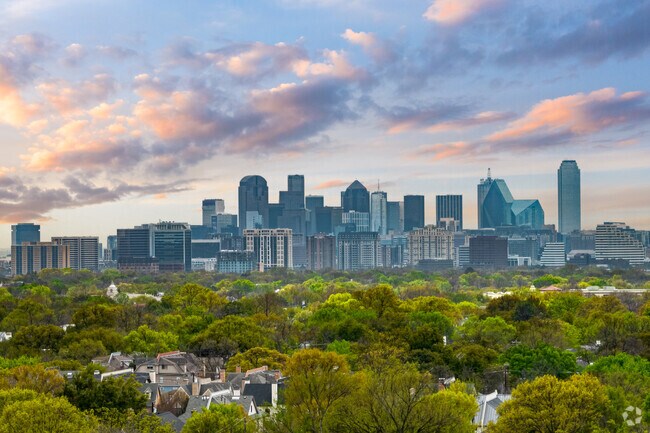 Take in the view of the Dallas skyline from University Park.