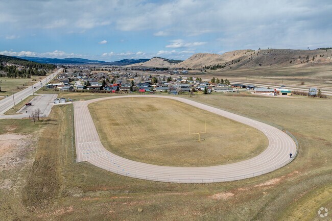 Stagebarn Middle School offers a track field to students in Wonderland Homes.