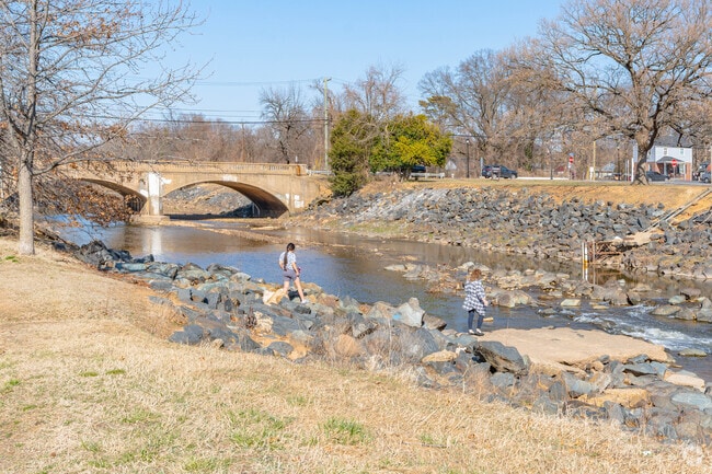 The Northeast Branch of the Anacostia River flows through East Riverdale.