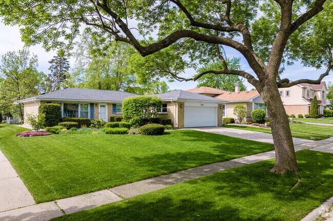 Ranch homes with expansive yards are a popular sight in Olde Schaumburg.