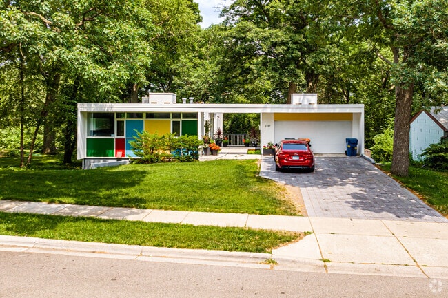 The University Grove neighborhood offers visually striking homes in Falcon Heights.