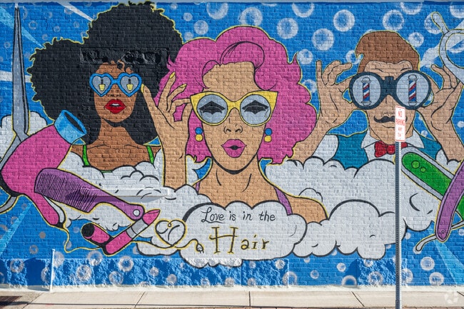 Colorful murals welcome Whittenton Junction residents into Downtown Taunton.