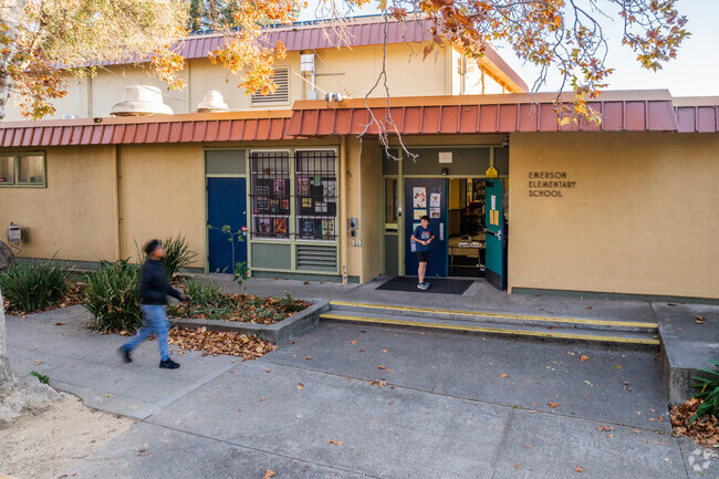 Emerson Elementary School provides safe grounds for children in Alameda County.