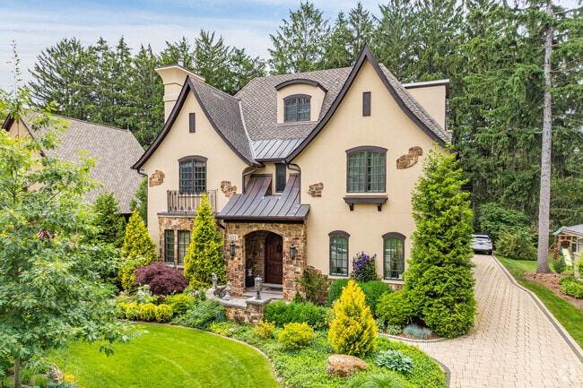 Tudor Revival home in East Highland, Naperville, IL.