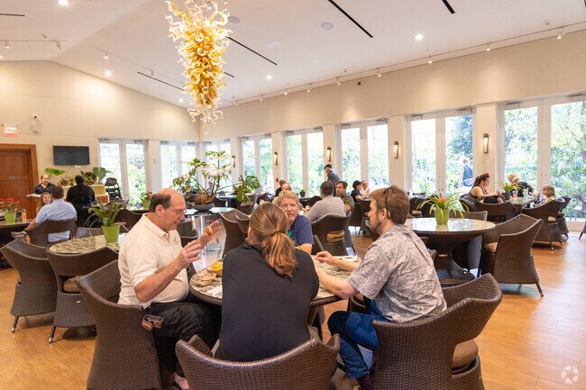 Patrons and members of the Fairchild Gardens enjoy having lunch in the Estates.