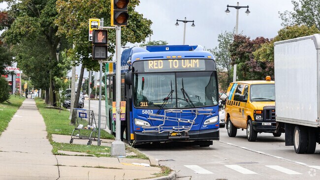 Hop on the Sherman Avenue bus and get to downtown Milwaukee in minutes.