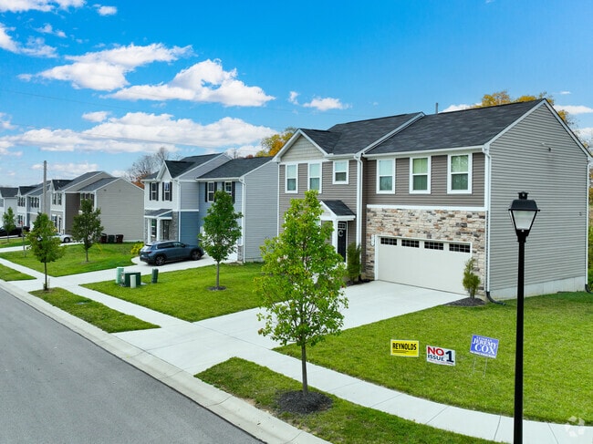 Many new subdivisions in Xenia carry the same style of house throughout.