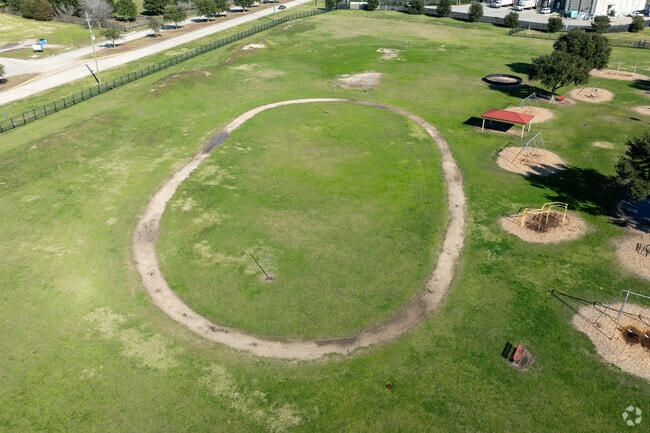 Children can wind and recharge on Robison Elementary School's walking trail.