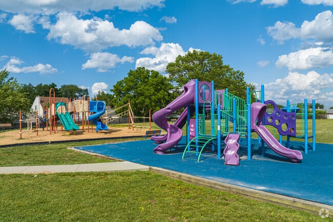 Richardson Park Elementary features two large playgrounds for students in New Castle County.
