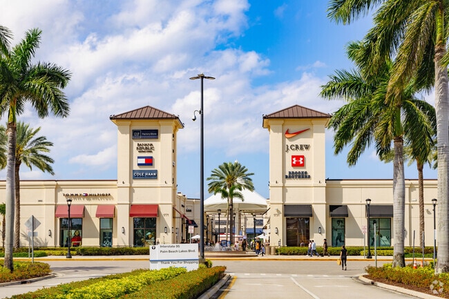 Locals can explore endless deals and luxury brands at Tanger Outlets in Palm Beach Lakes.