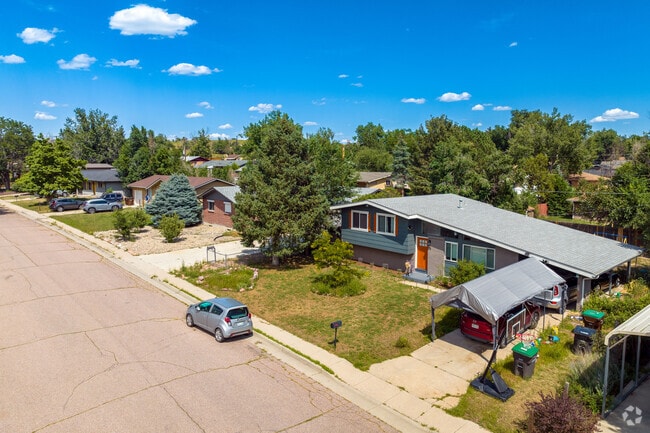 Midcentury split-level homes add a unique charm to Widefield's tree-lined streets.