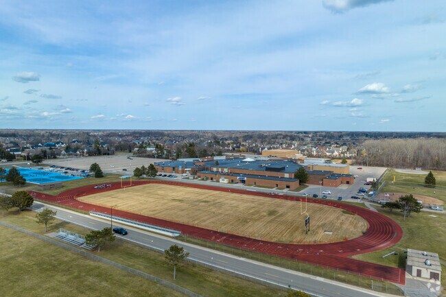 Dwight D. Eisenhower High School has a new track and tennis courts.