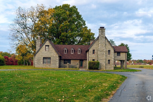 You can view historic structures and scenic landscapes throughout Versailles.