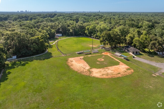 Heeros Park has a couple baseball fields for kids to play on.