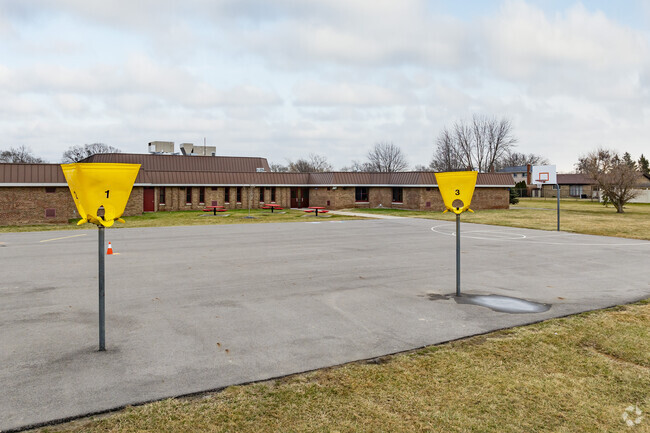 Play area behind Allen Elementary School.