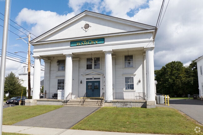 Hadley Town Hall was built in 1841 and is the community center of Hadley.