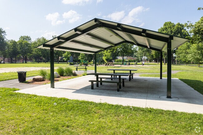 The Pavilion in Kenefick Park keeps residents cool on warmer days