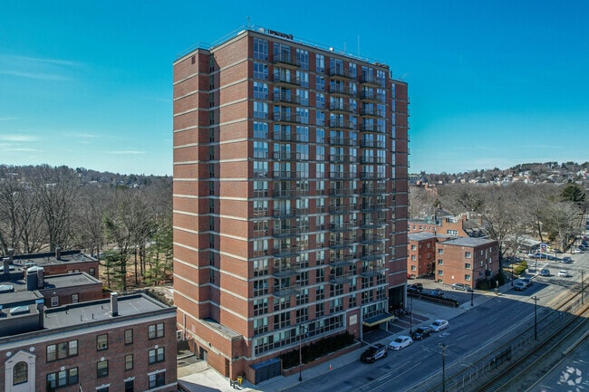 In the St. Elizabeth’s area, you can expect to see brick condominium buildings.