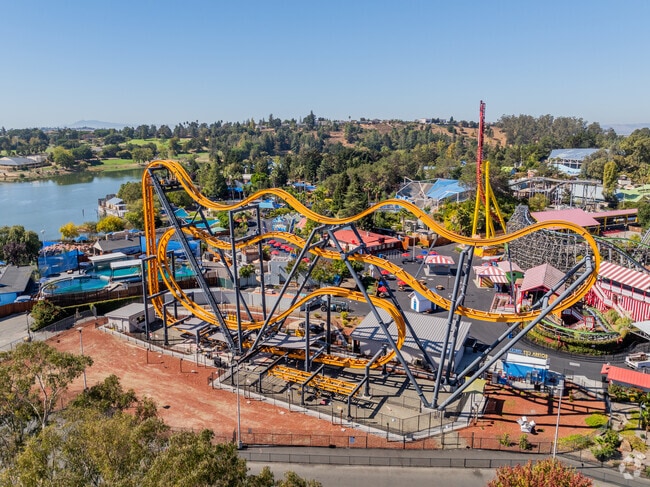 Six Flags Amusement Park provides endless entertainment for residents in Vallejo.