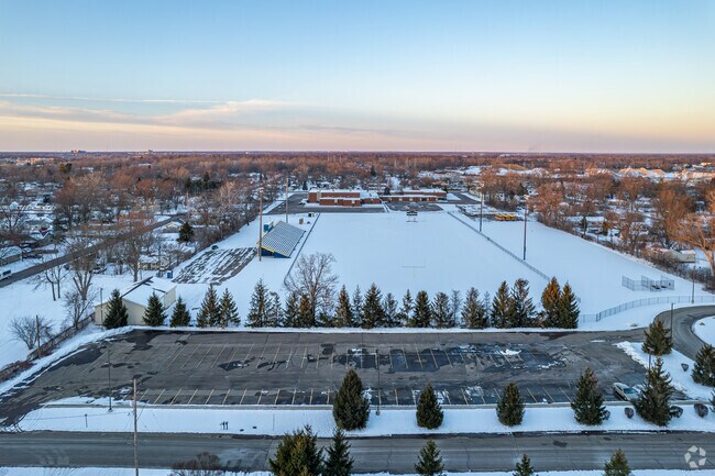 Bendle High School's athletic fields are shared with Bendle Middle School.