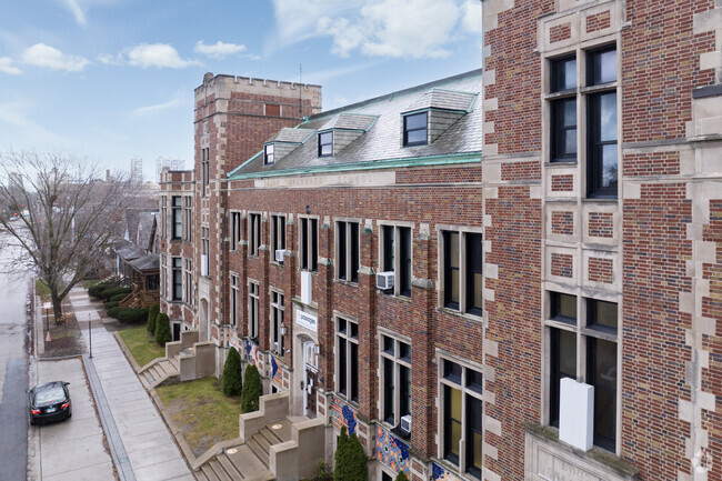 Passages Elementary Charter School is an architecturally interesting building.