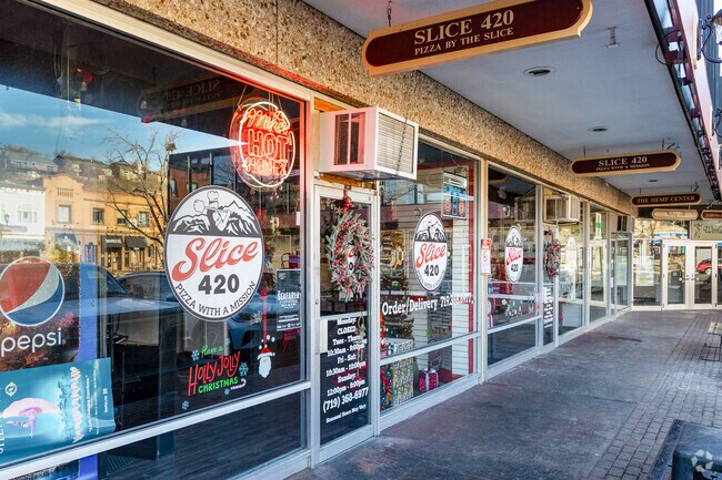 Slice420 pizza place is just north of Midland-Westside in Old Colorado City.