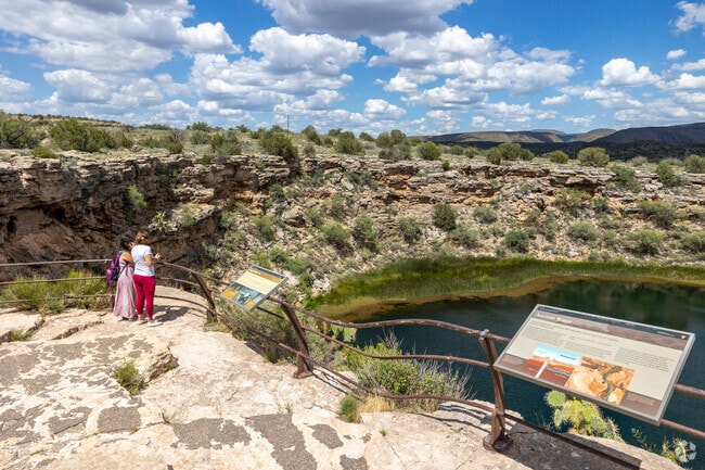 Visitors of Lake Montezuma’s Montezuma Well are greeted with a dramatic first view.