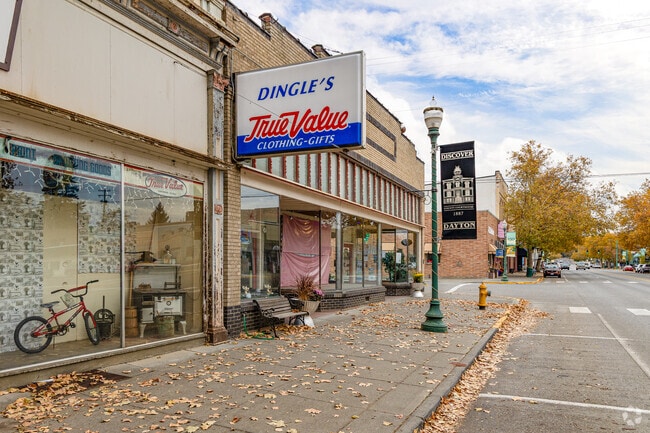Dayton features several locally owned shops along Main Street.
