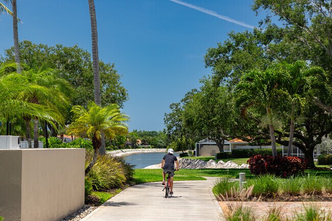 Active residents of Village Walk of Naples love to cycle around the community and nearby parks.